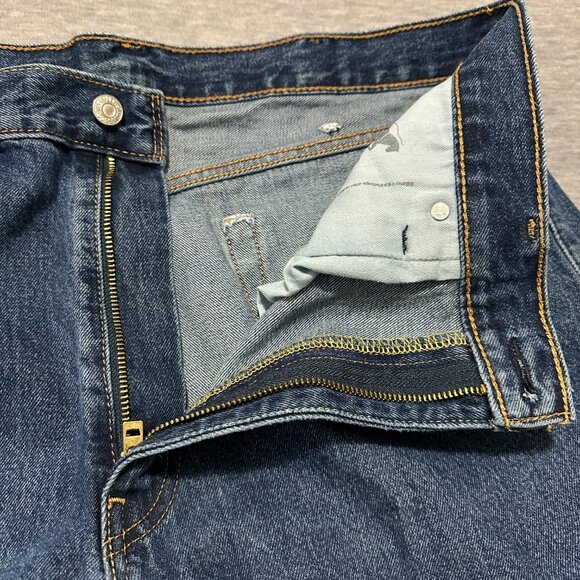 Levis 550 Jeans Mens 38x29 Relaxed Straight Blue Medium Wash 100% Cotton Denim - Picture 7 of 16